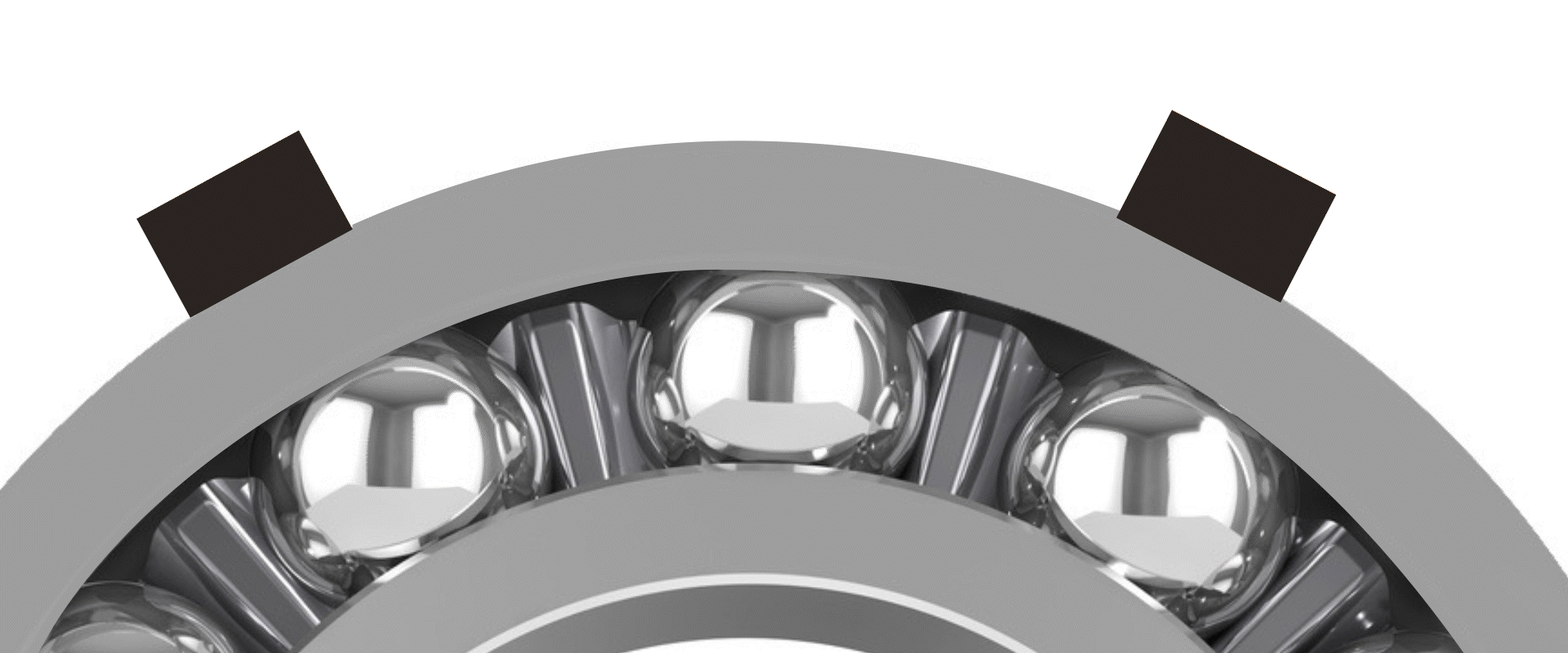 Wellenausbreitung auf einem Wälzlager