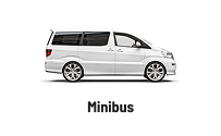 White minibus side view