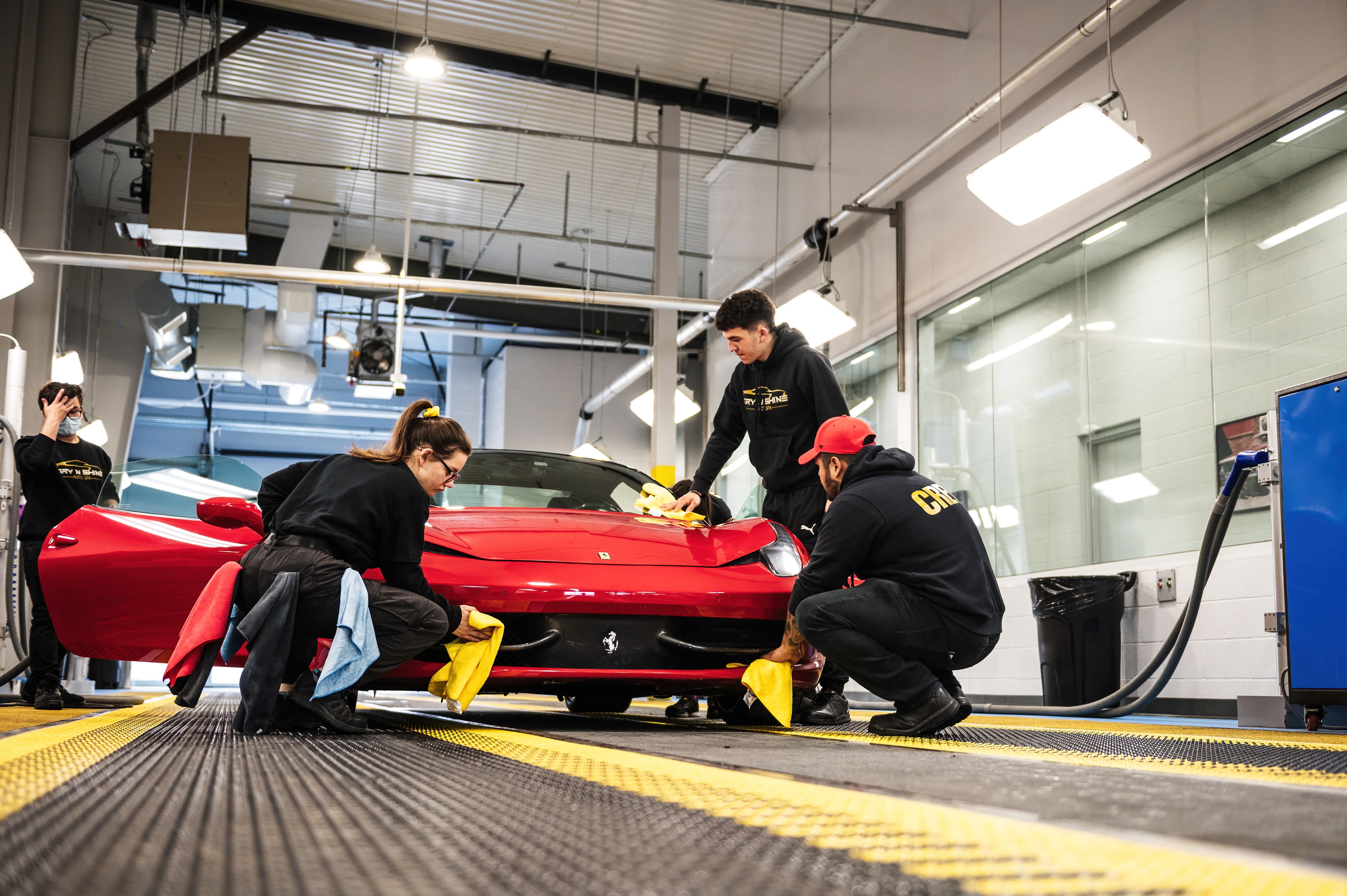 Fleet washing services for company cars and vans at Dry N Shine Auto Spa