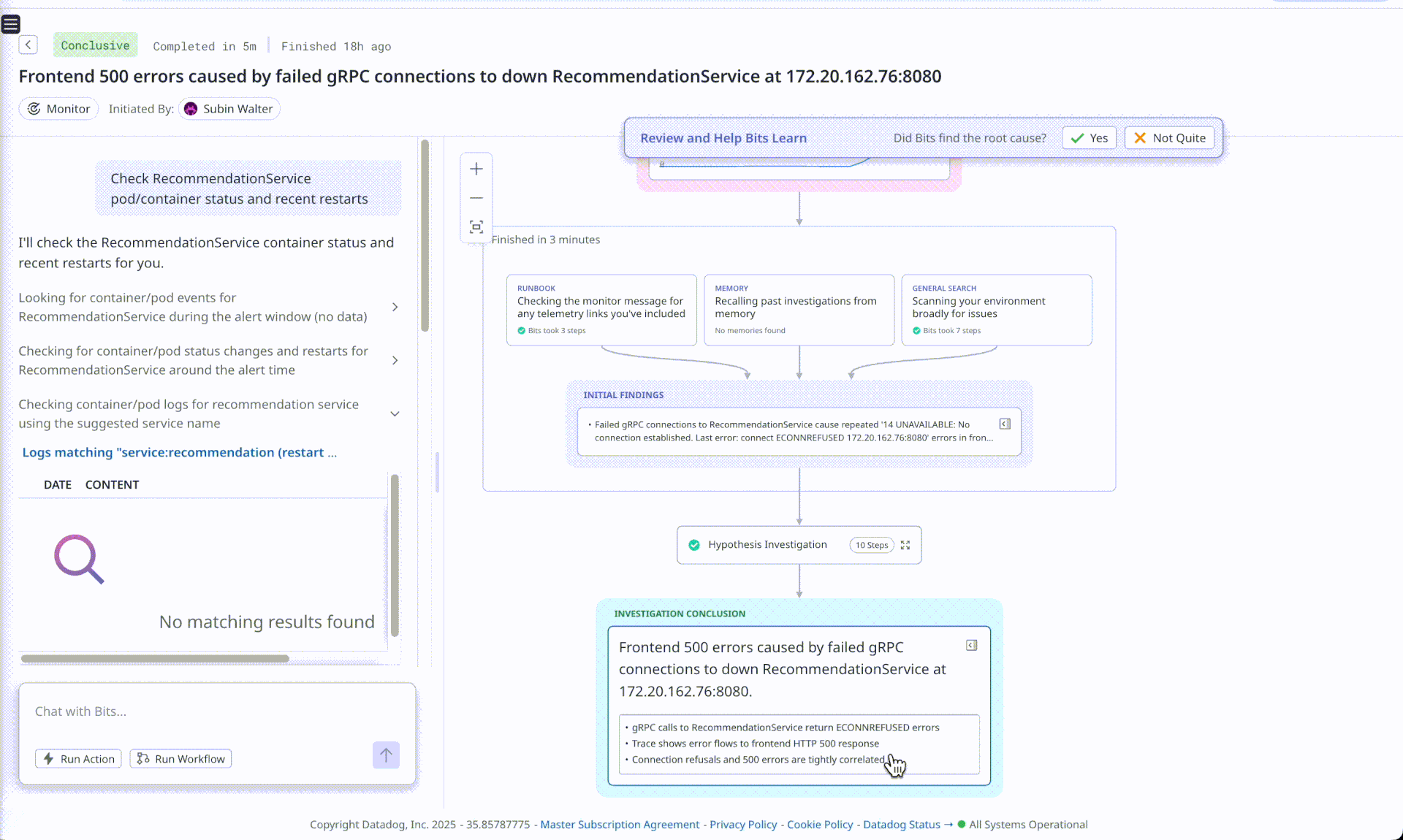 Bits AI - OOM Analysis