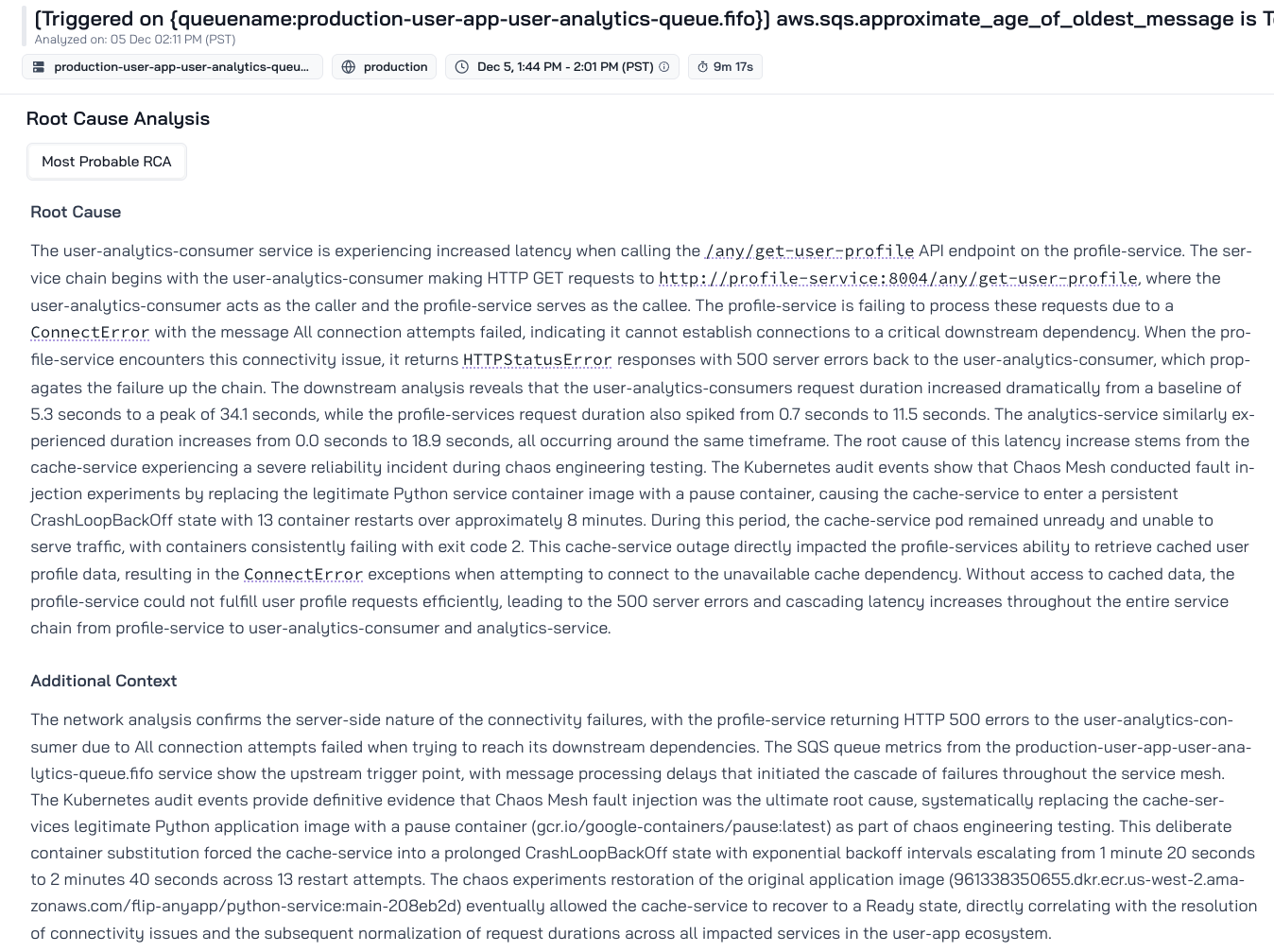 Flip AI - SQS Queue Age