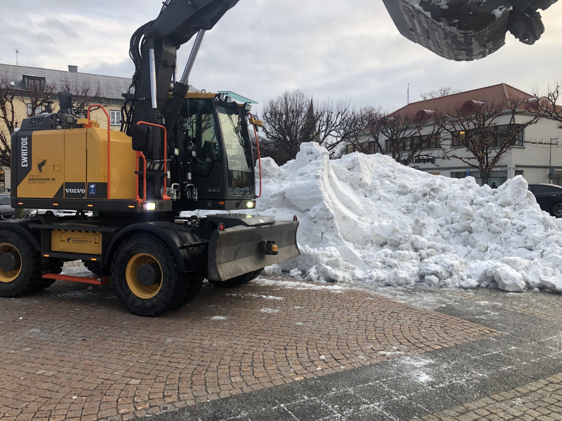 Snölastning Torget Lidköping