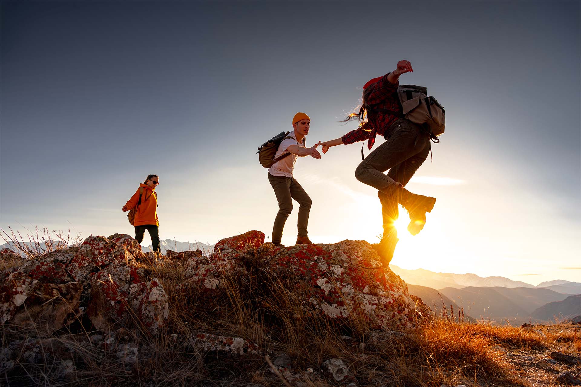 Moutain hikers