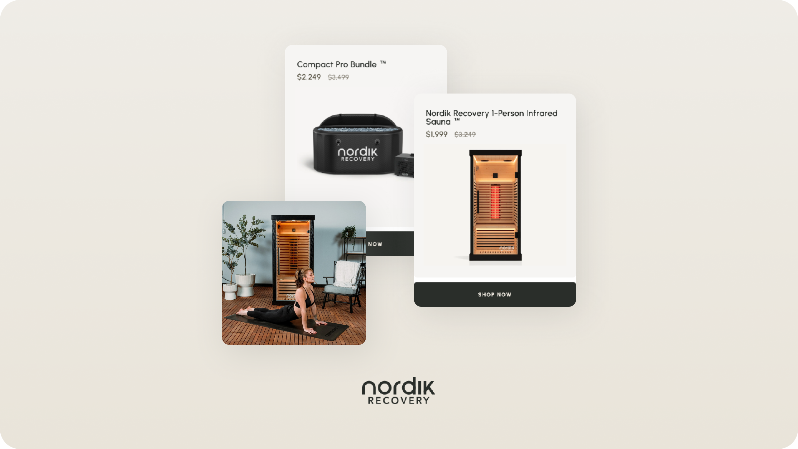 Nordik Recovery ice bath brand imagery