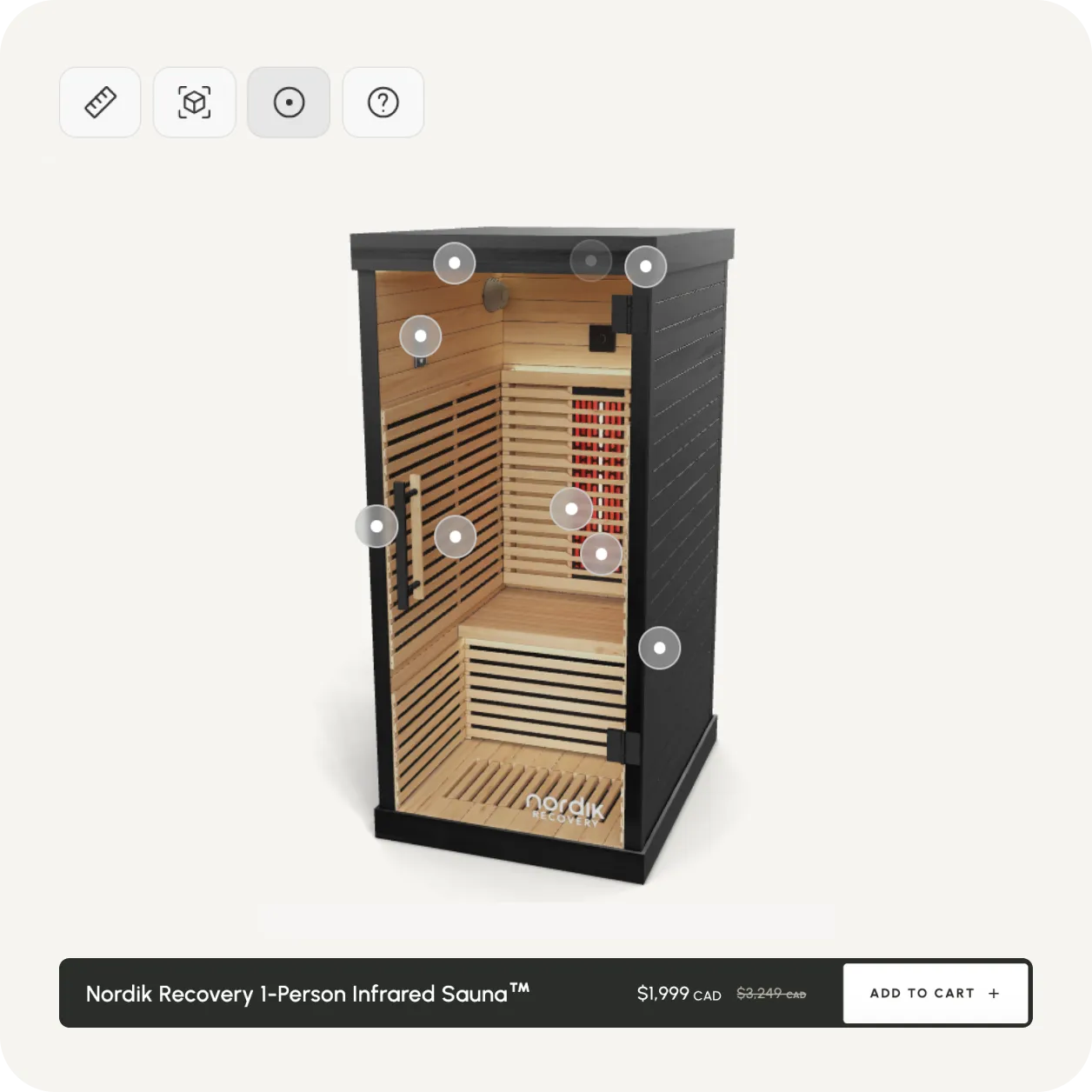Nordik Recovery Shopify store design, view 1