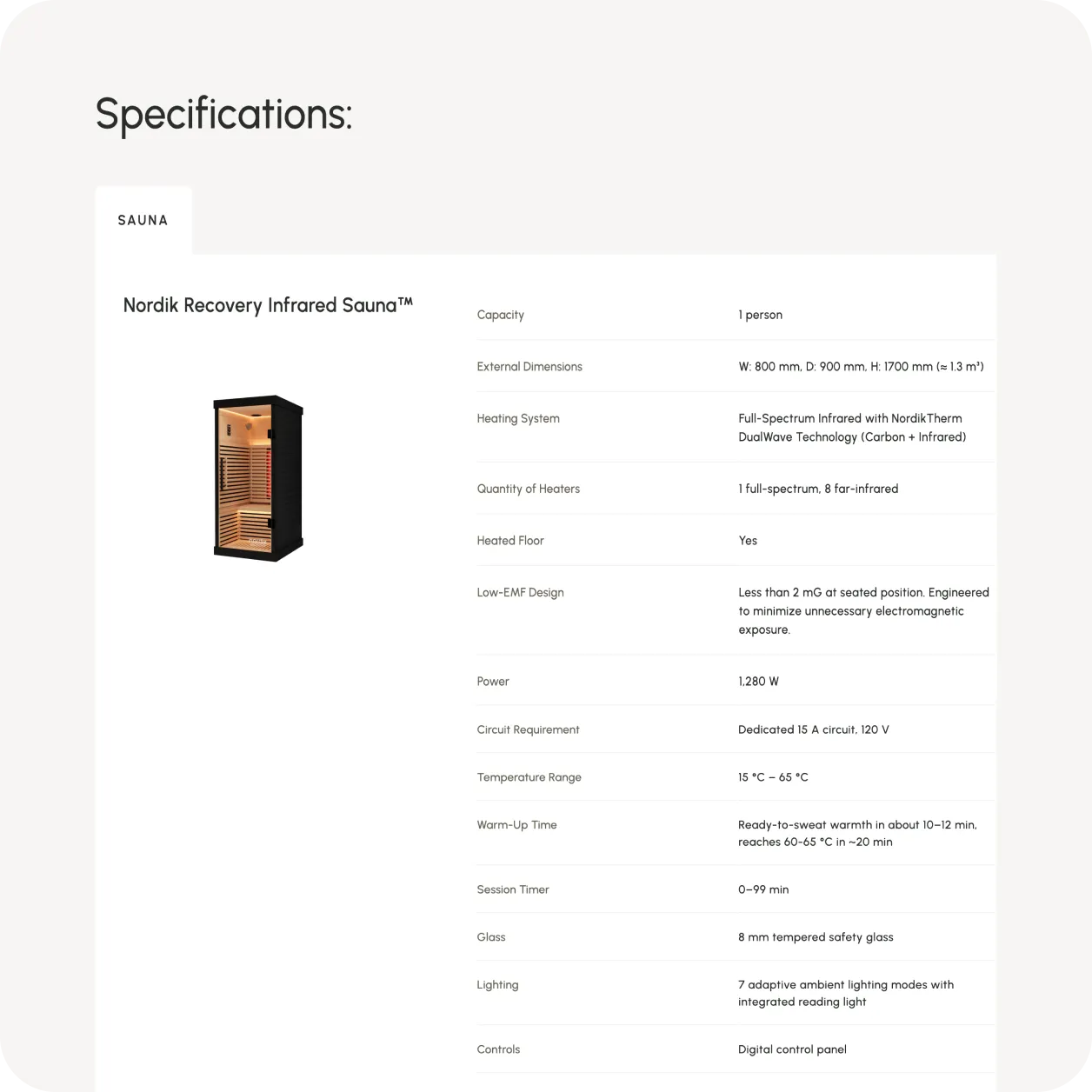 Nordik Recovery Shopify store design, view 3