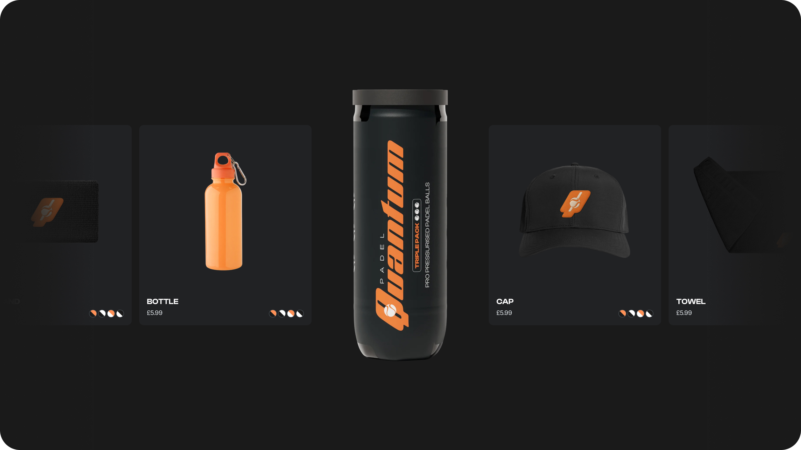 Quantum Padel brand imagery