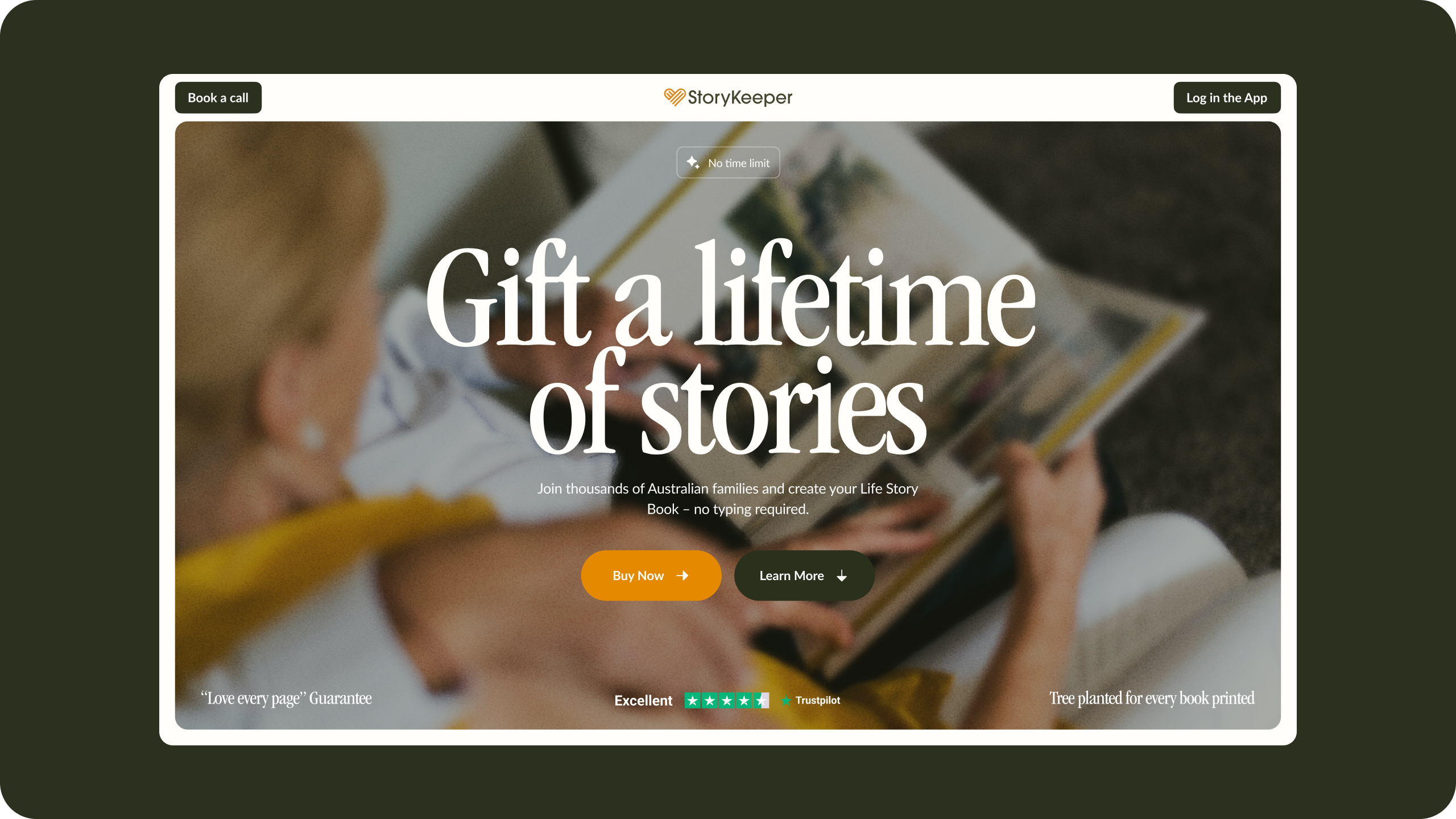 StoryKeeper Shopify home page