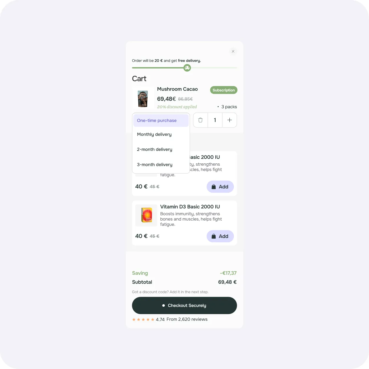 Perla Helsa Shopify store design, view 3