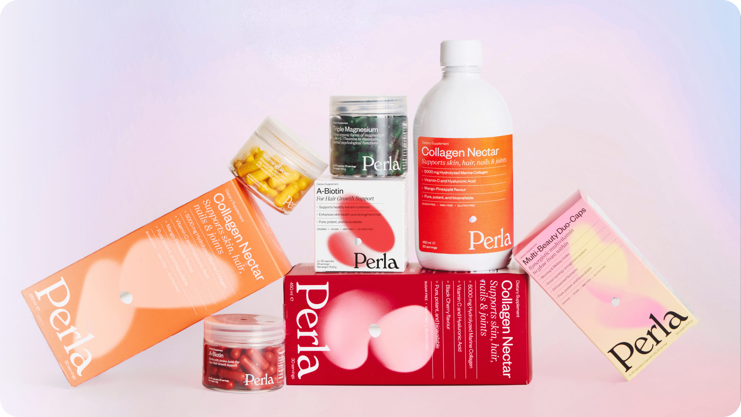 Perla Helsa store pages on desktop and mobile