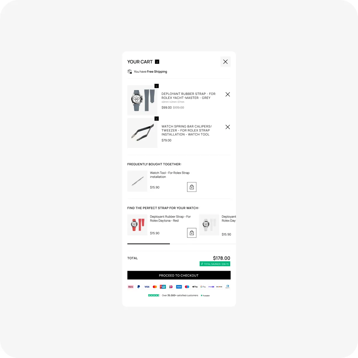 Helvetus Shopify store design, view 1