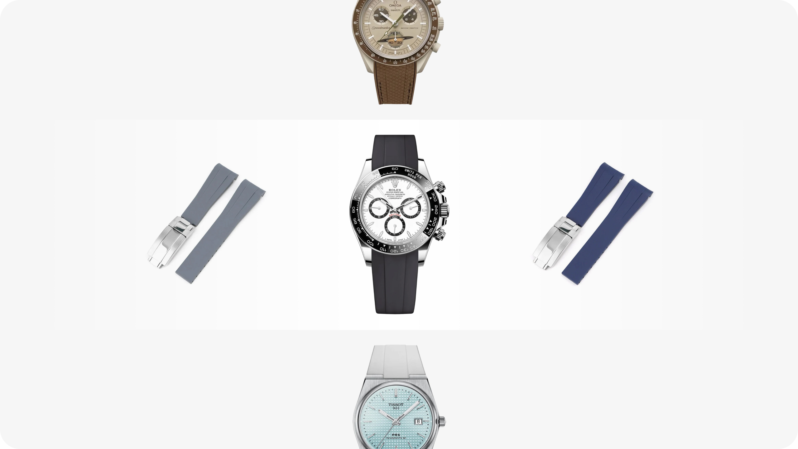Helvetus rubber watch strap brand imagery