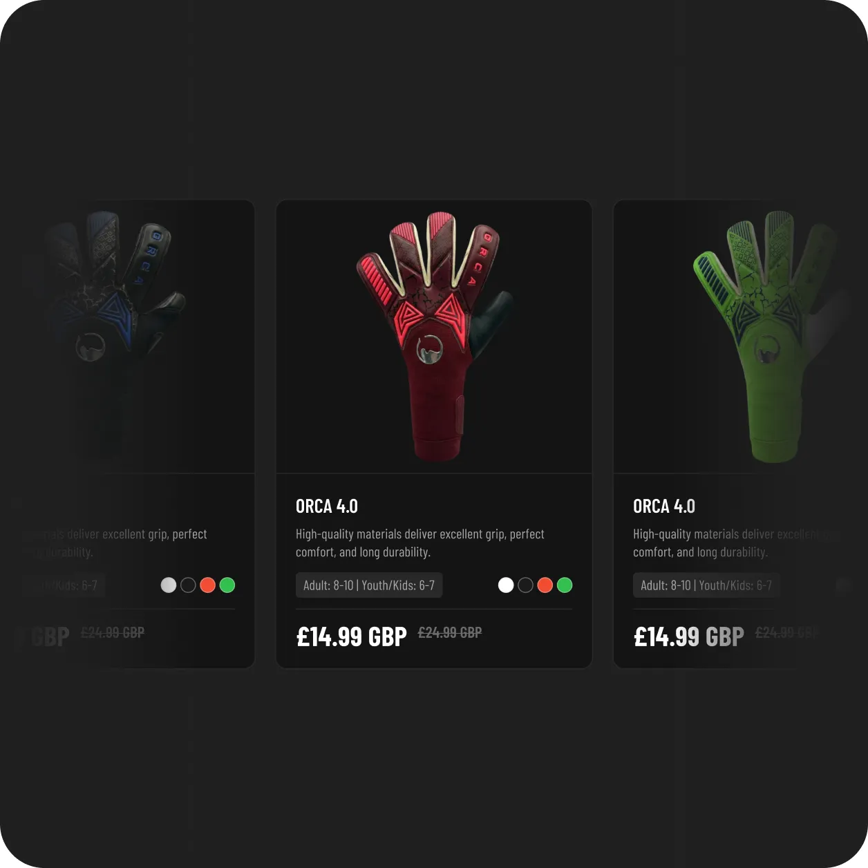 ORCA Shopify store design, view 3