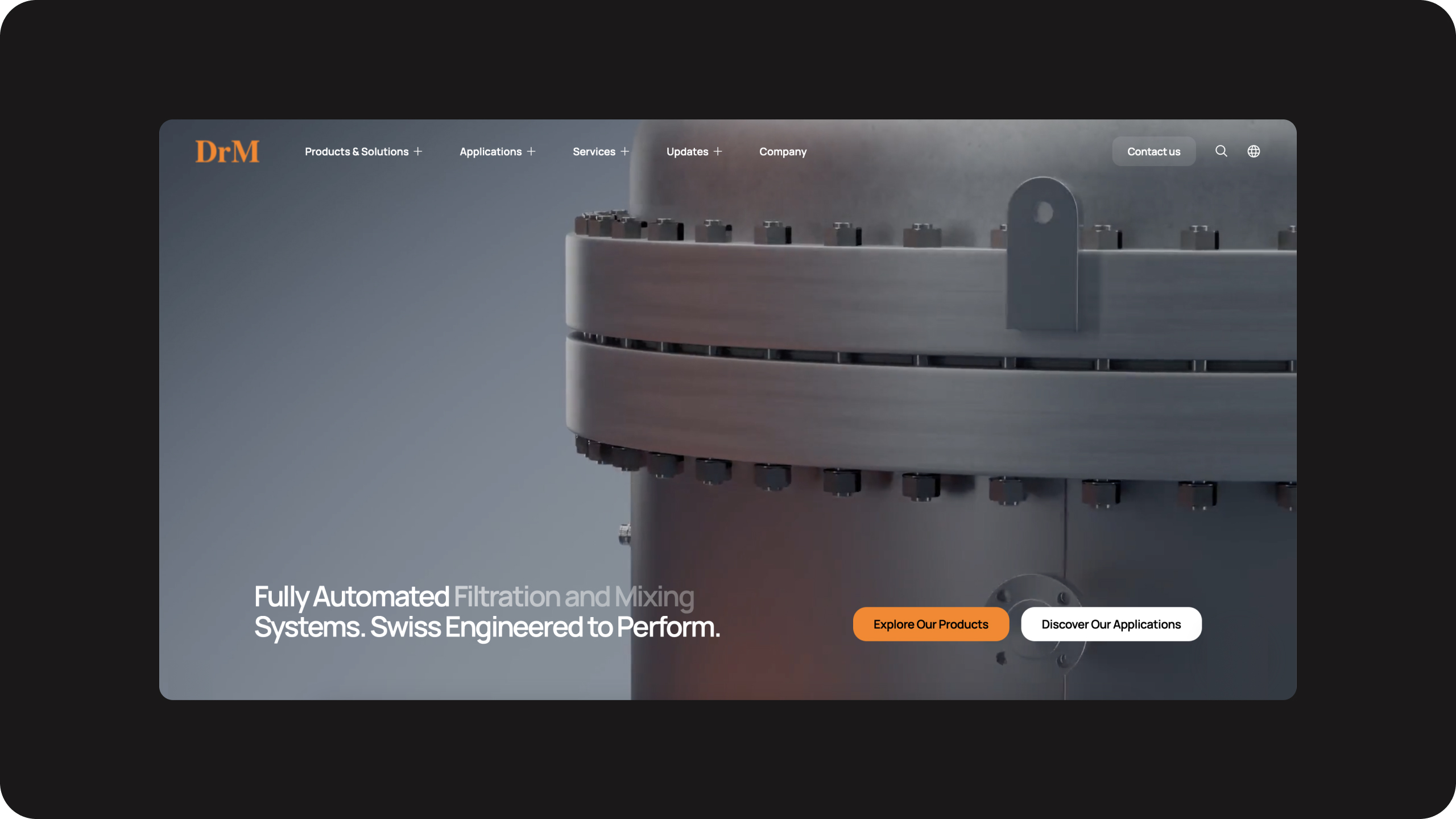 DrM Shopify website home page