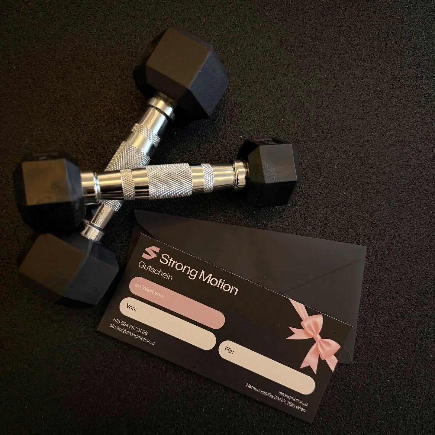 Strong Motion Gutschein als Geschenk für Training, Fitness und weitere Angebote.