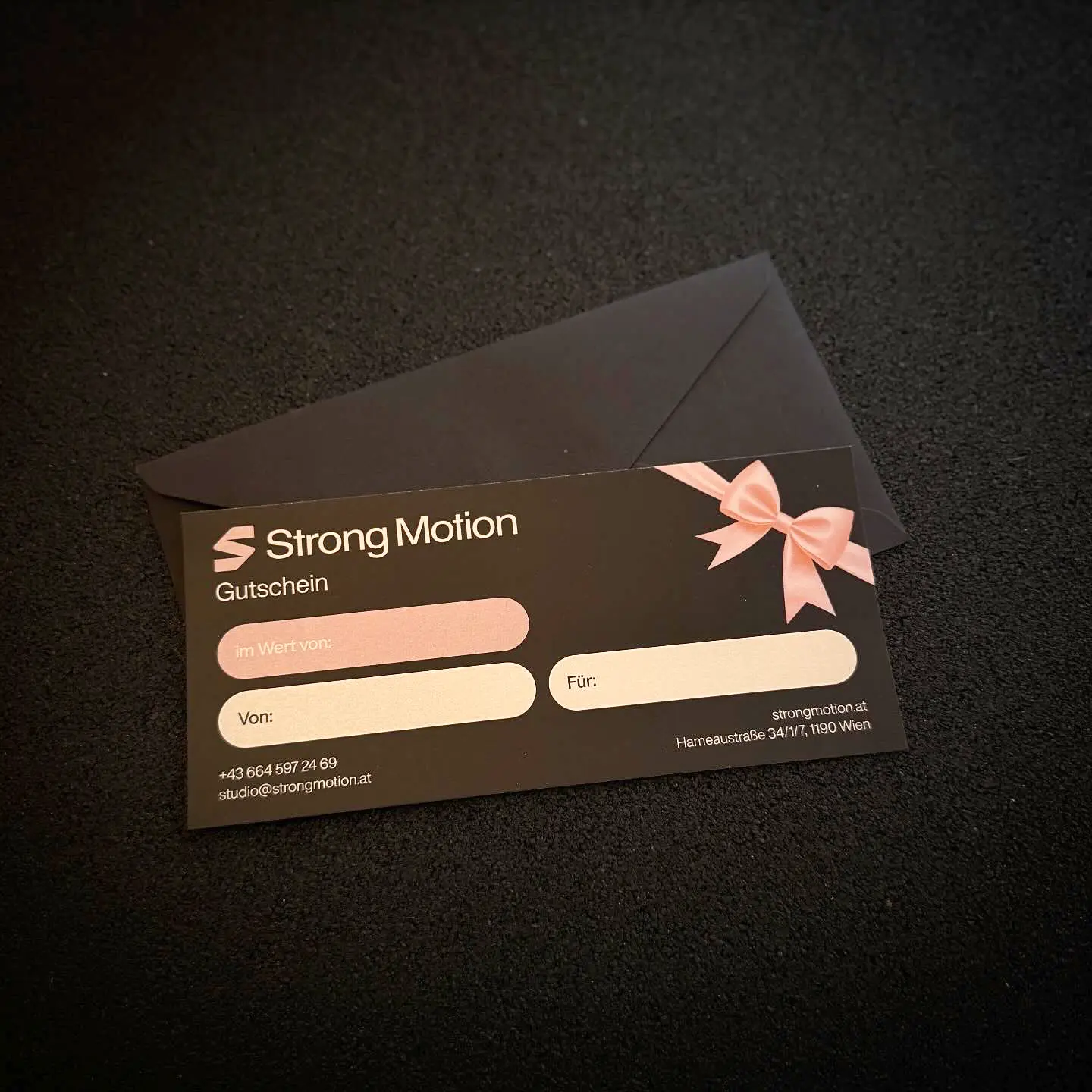 Strong Motion Gutschein als Geschenk für Training, Fitness und weitere Angebote.