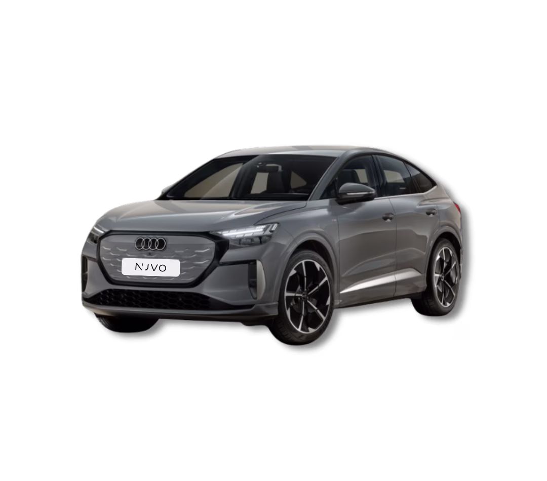 Audi Q4 e-tron in der Seitenansicht – im Auto-Abo für Unternehmen