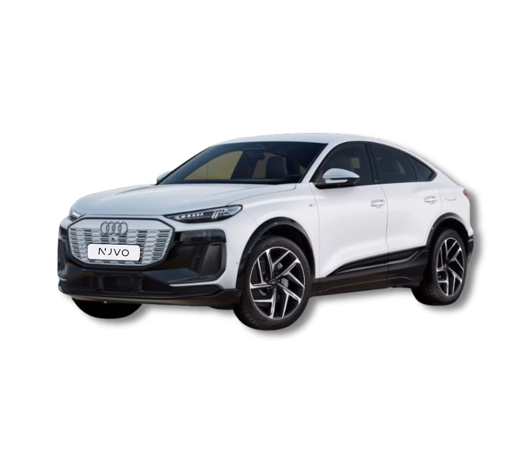 Audi Q6 e-tron in der Seitenansicht – im Auto-Abo für Unternehmen