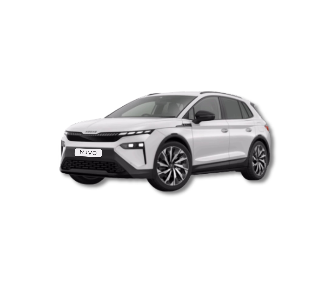 Škoda Elroq Sportline in der Seitenansicht – im Auto-Abo für Unternehmen