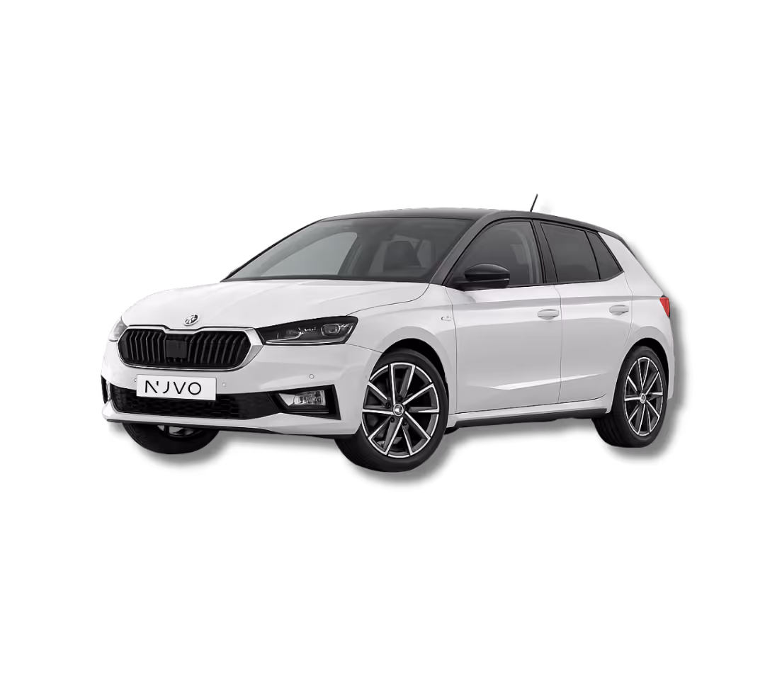 Škoda Fabia Monte Carlo in der Seitenansicht – im Auto-Abo für Unternehmen