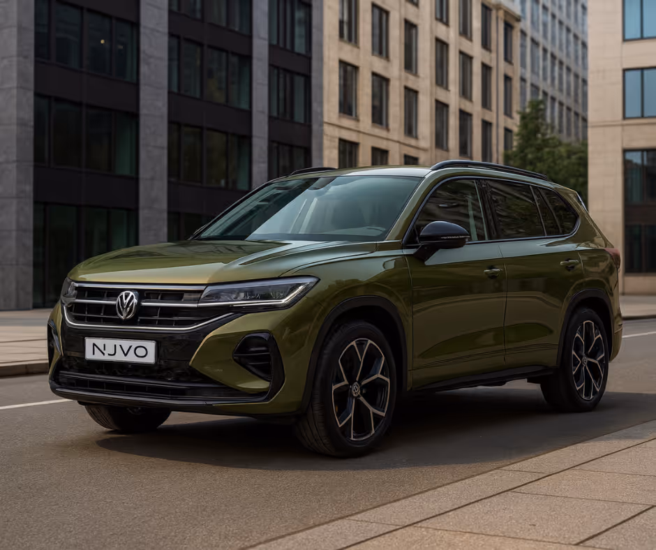 VW Tayron R-Line auf der Straße – Firmenwagen im Abo für Geschäftskunden