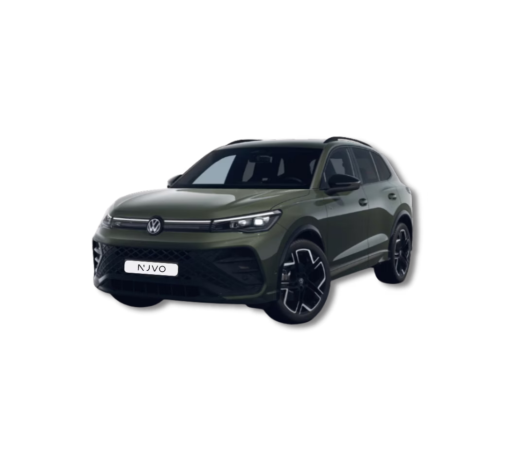 VW Tiguan R-Line auf der Straße – Firmenwagen im Abo für Geschäftskunden
