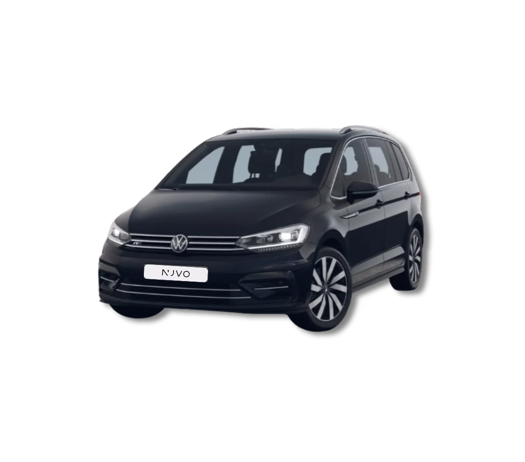 VW Touran Highline in der Seitenansicht – im Auto-Abo für Unternehmen