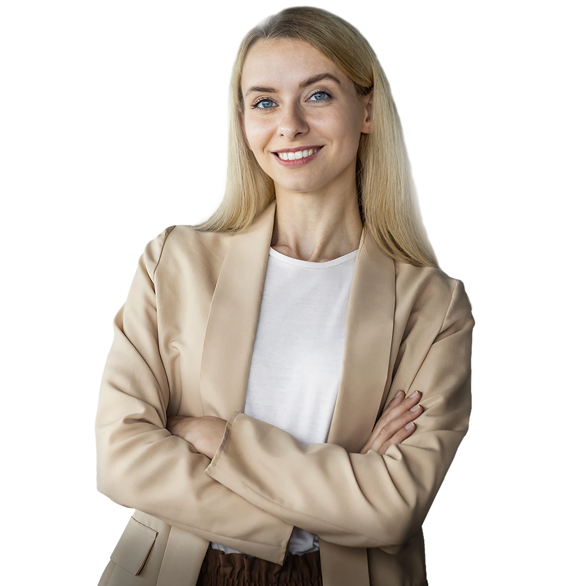 Hero-Visual: lächelnde Frau