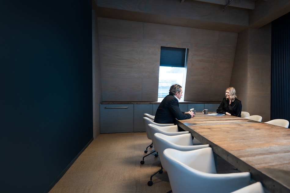 Shanel Winning meeting with a senior technical leader