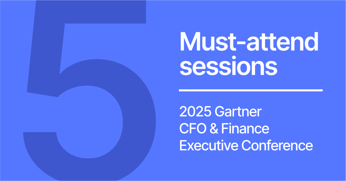 5 Must-Attend Sessions at Gartner CFO 2025: From Manual Work to AI Execution