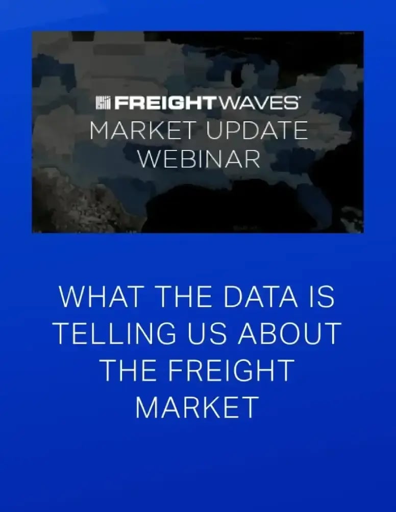 Webinar: FreightWaves Market Update Webinar