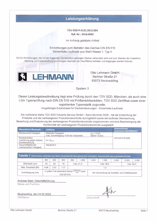 Sicherheits-Laufroste aus Stahl