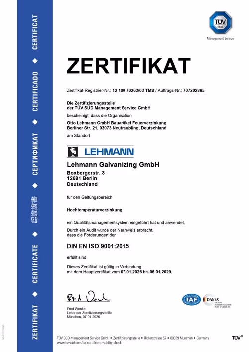 Lehmann Galvanizing GmbH, Berlin