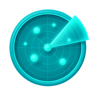 Longlisted.ai radar market scan icon, representing full-market coverage and competitor insights