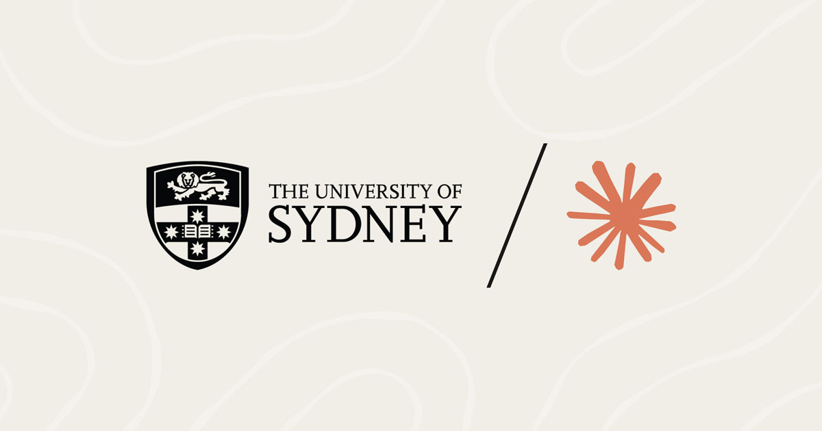 University of Sydney + Claude logos