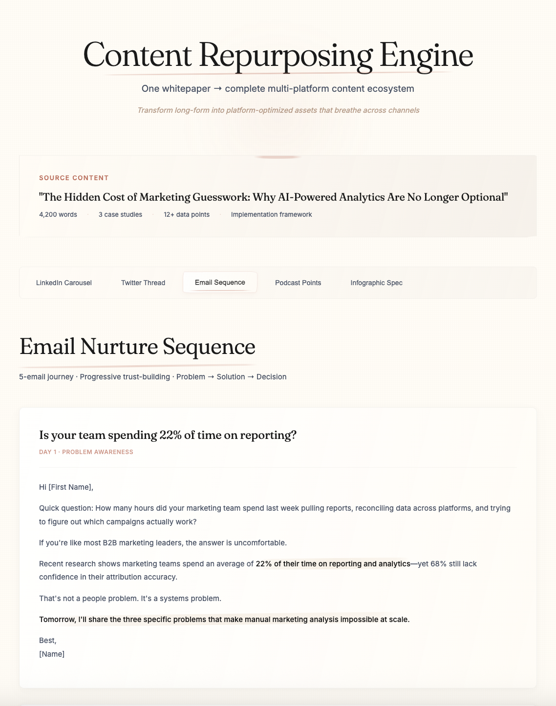 Adapt content across platforms