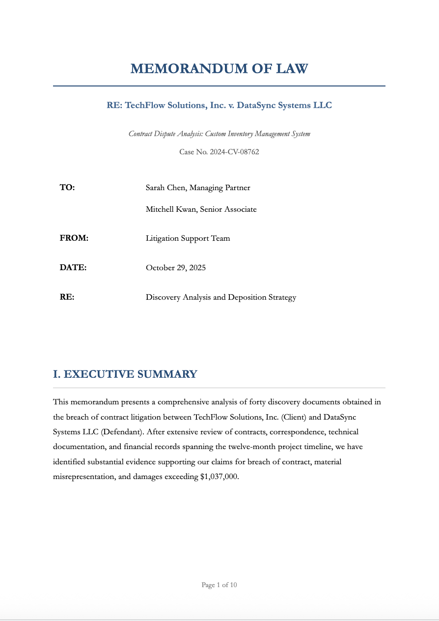 Track discovery timelines and analyze patterns