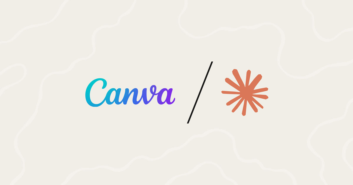 Canva + Claude logos