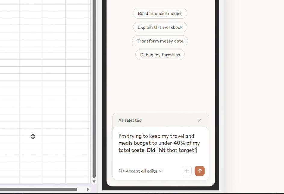 Getting started with Claude in Excel