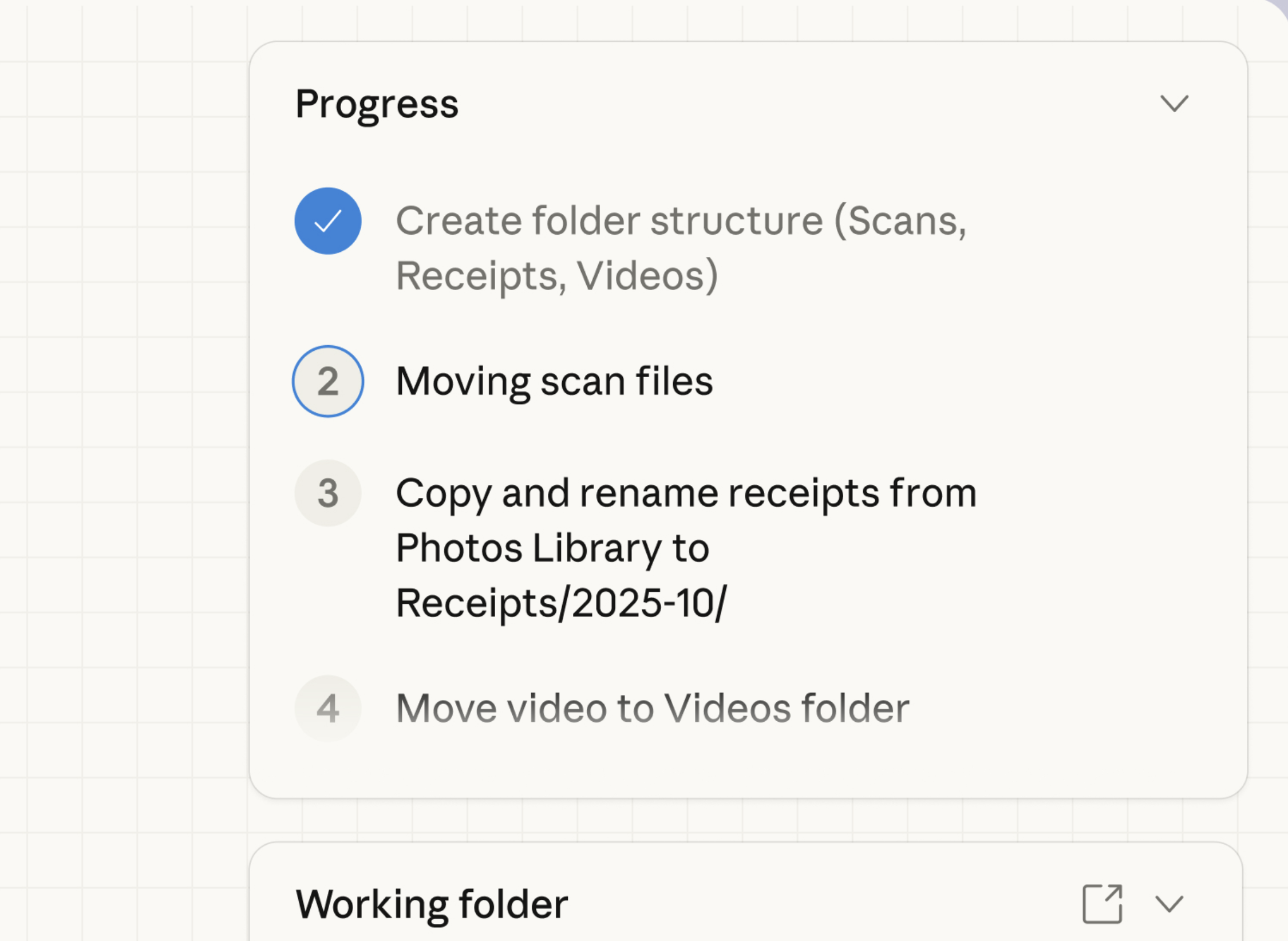 Organize files across your desktop