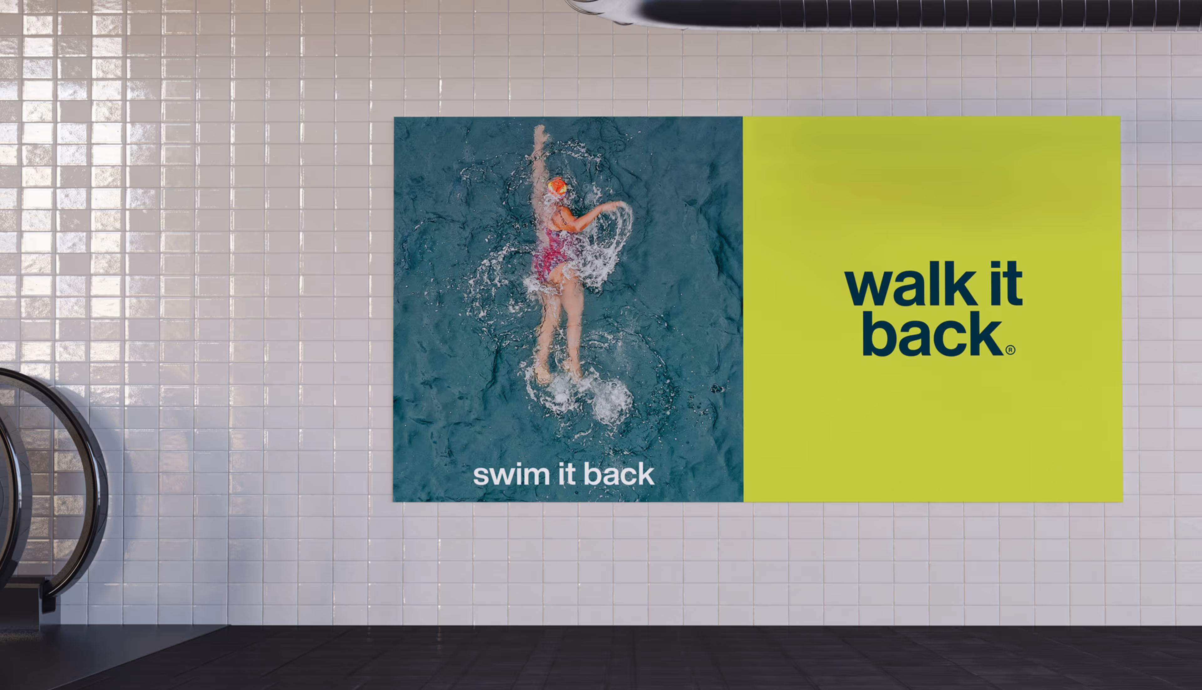 Mocked up graphic of the work carried out on the Walk it back project