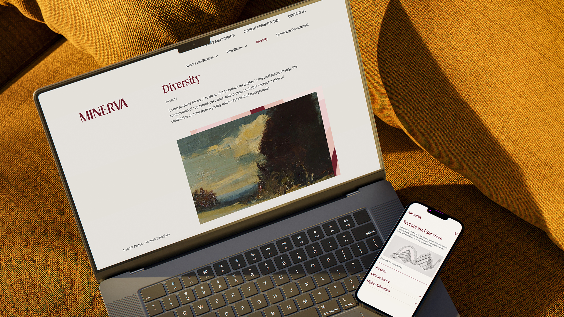 Mocked up graphic of the work carried out on the Minerva project