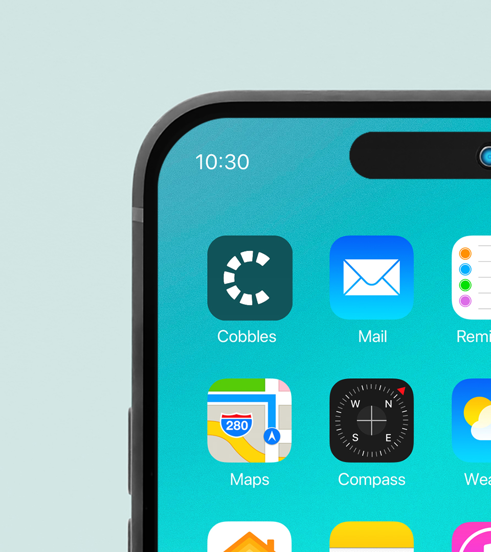 Mocked up graphic of the work carried out on the Cobbles project