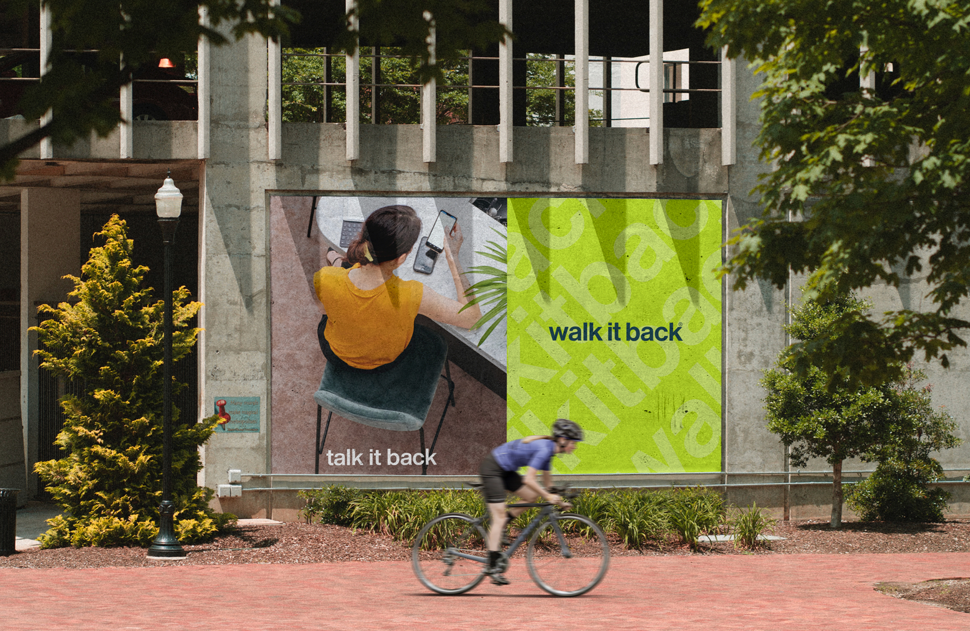 Mocked up graphic of the work carried out on the Walk it back project