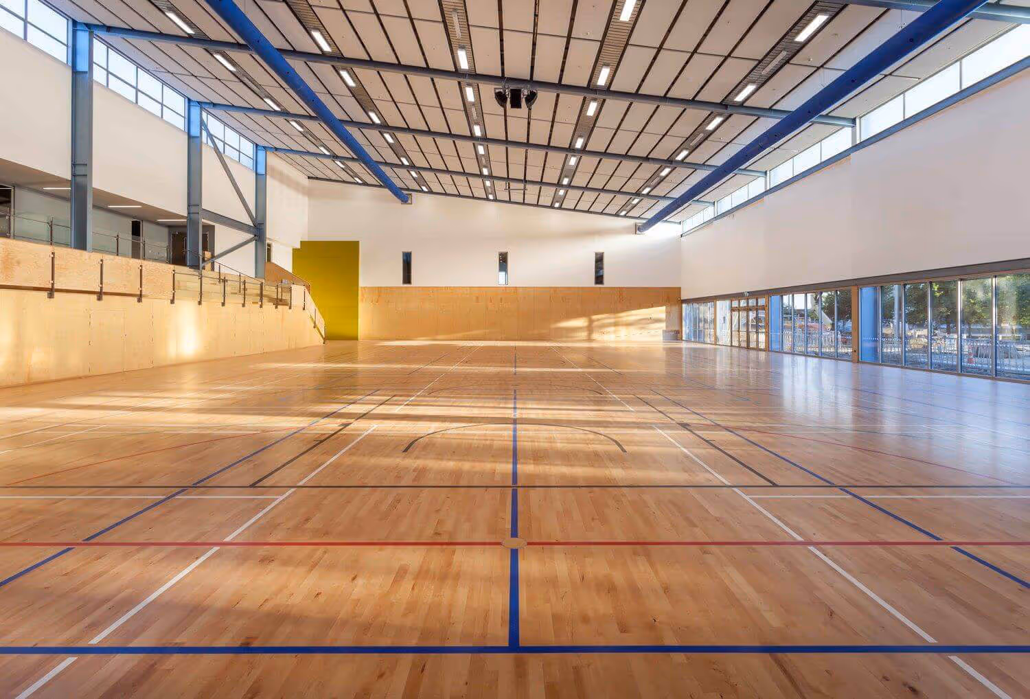 Inside of the Ara Gymnasium in Christchurch