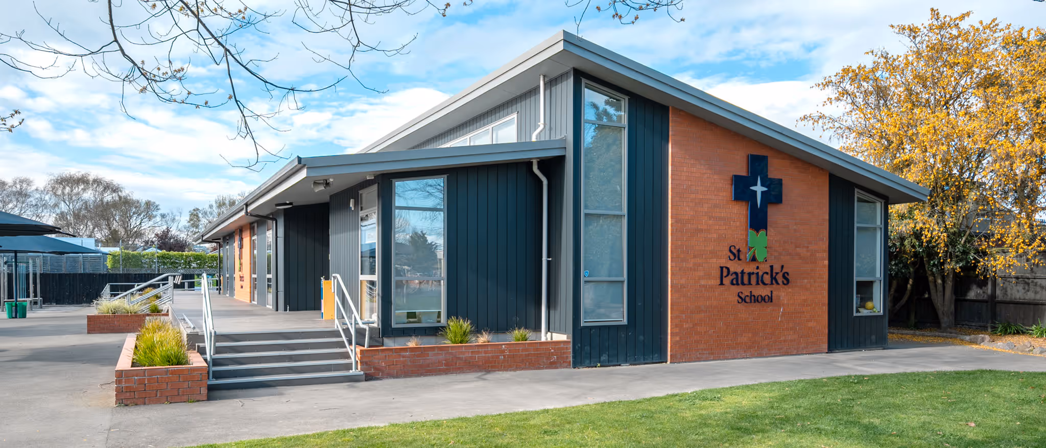Outside view of St Patricks School built by Farrell Construction