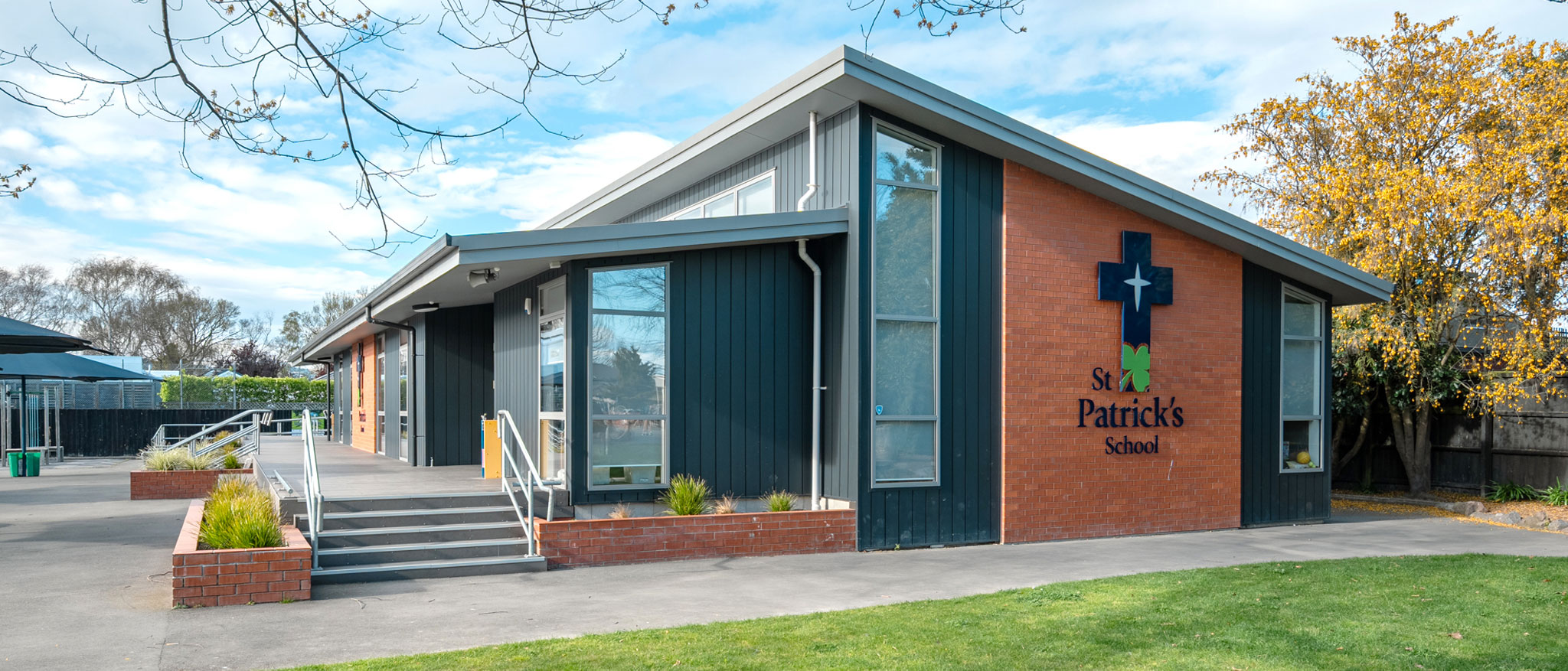 Outside view of St Patricks School built by Farrell Construction