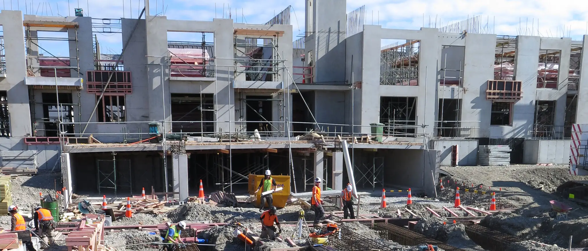 Farrell Construction building site for Russley Retirement Village