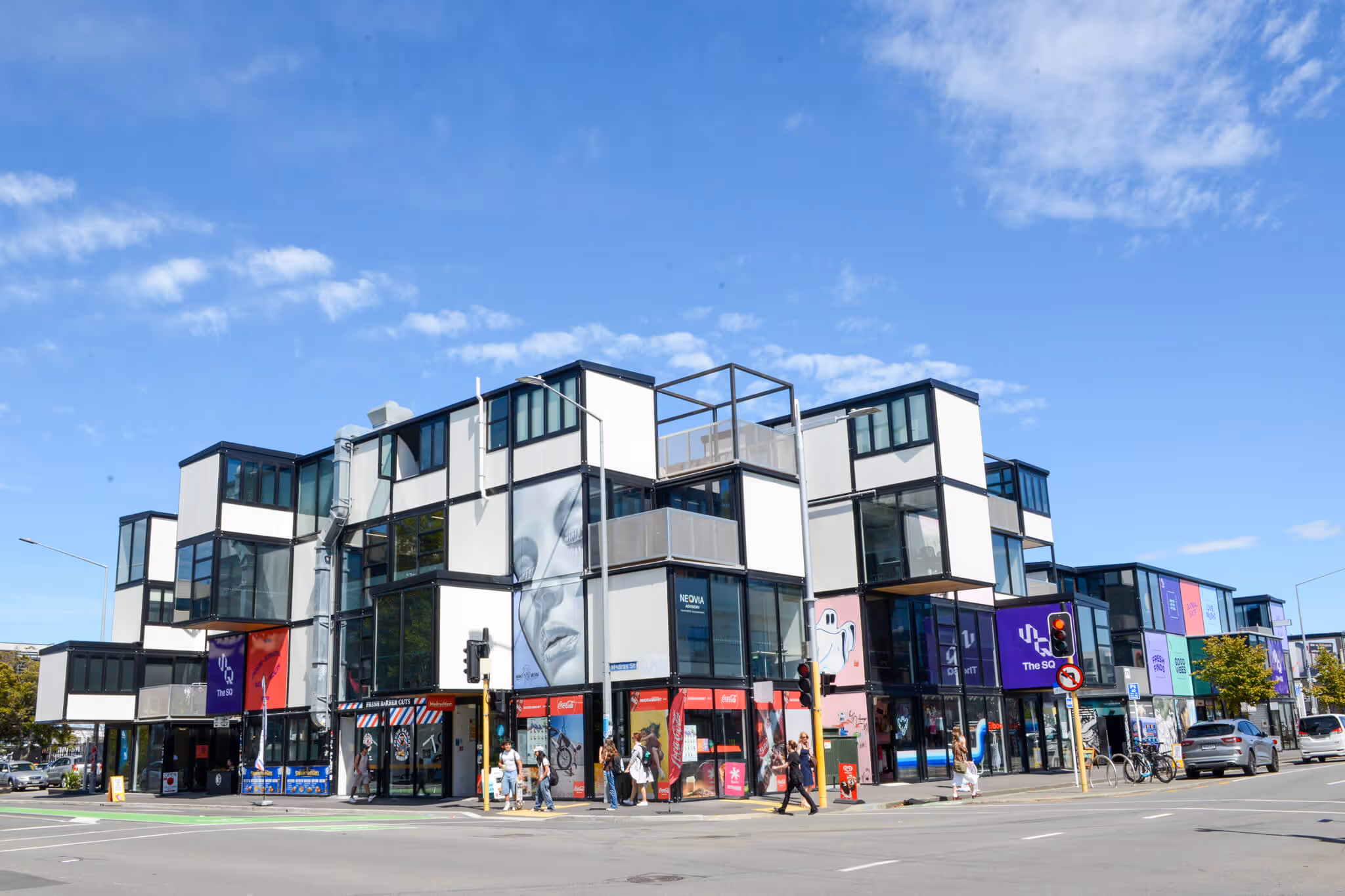Outside view of the Boxed Quarters, in Christchurch