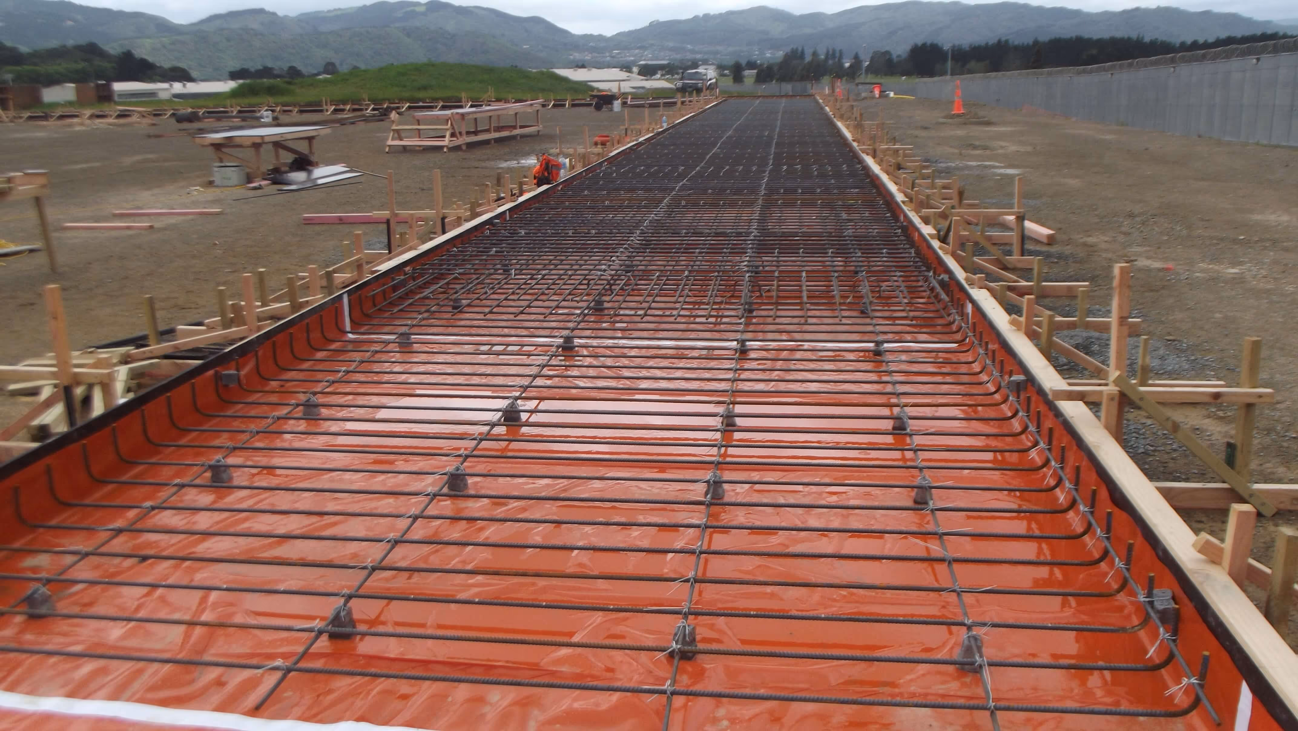 Floor foundations for prisons Farrell Construction working with Decmil Construction